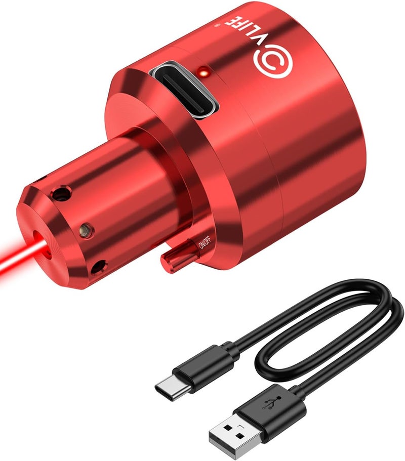 CVLIFE Rechargeable Green/Red Laser Bore Sight Magnetic Bore Sight Laser for Multiple Calibers Professional Boresighter with Magnetic Connection - Image 1